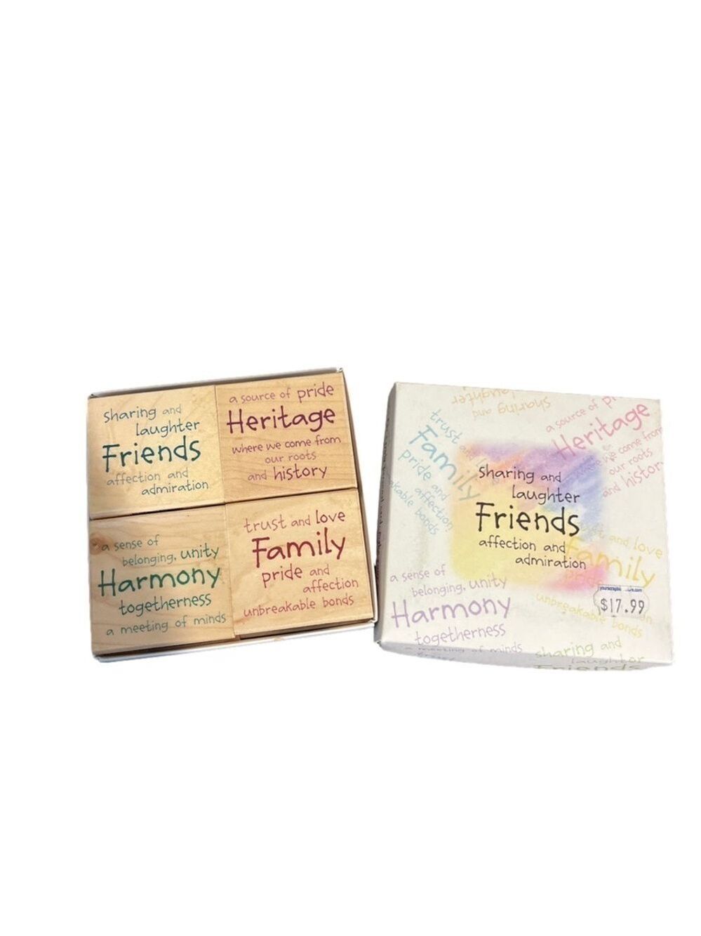 New Hero Art “Share Your Heart” box set of 4 rubber stamps. For cards or crafts